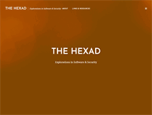 Tablet Screenshot of hexad.org